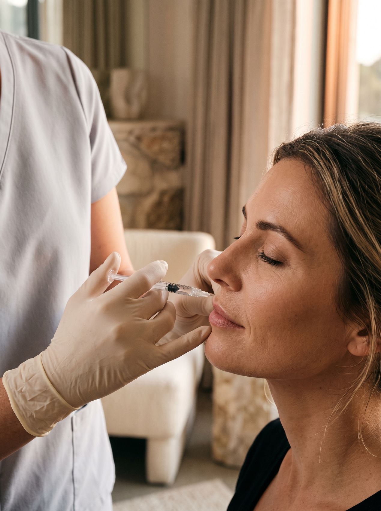 Dermal filler treatment at Enass Injectables